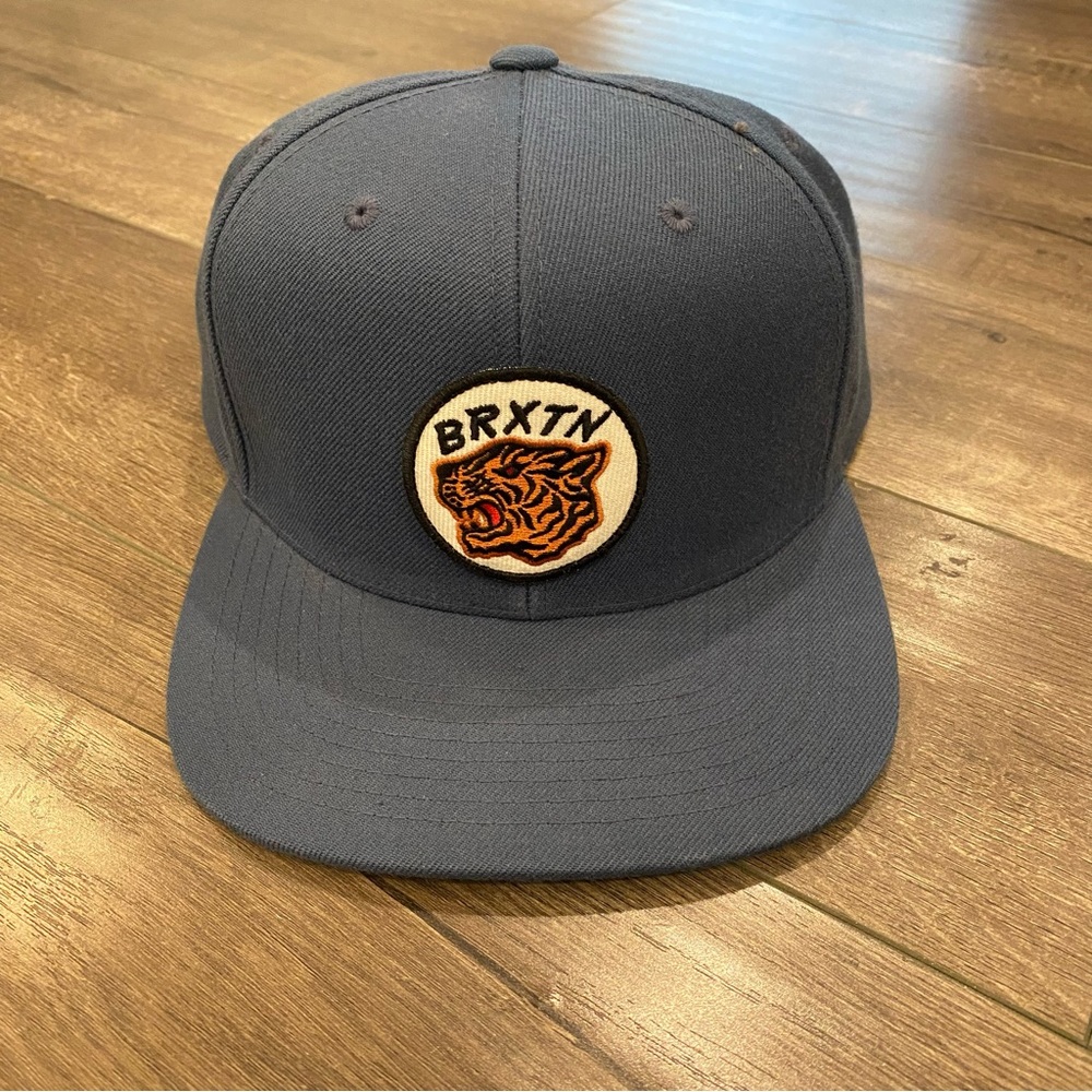 Brixton Blue Cap with Tiger Patch